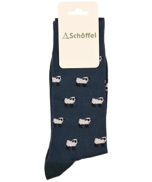 Men’s Schöffel Single Cotton Socks - Blue Sheep