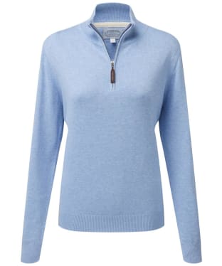 Women’s Schoffel Polperro Pima ¼ Zip Sweatshirt - Sky Blue