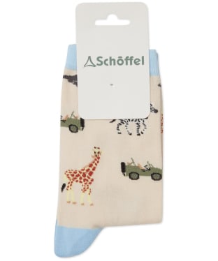 Women's Schöffel Single Cotton Socks - Sky Blue Safari