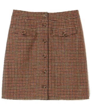 Women's Joules Avery Tweed Mini Skirt - Brown Houndstooth