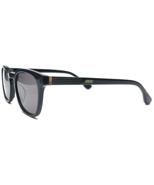 Barbour International BI4013 Polarized Soft Square Sunglasses - Matte Black / Black