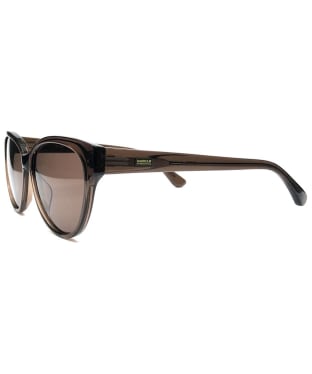 Barbour International BI3007 Polarized Round Cateye Sunglasses - Brown / Brown