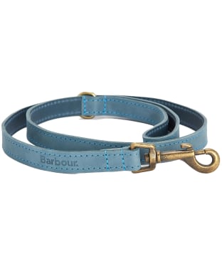 Barbour Leather Dog Lead - New Blue