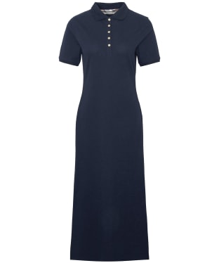 Women's Barbour Celeste Fit And Flare Cotton Blend Midi Dress - Navy