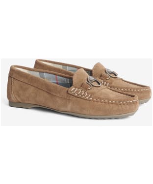 Women's Barbour Anika Suede Driving Shoes - Nougat