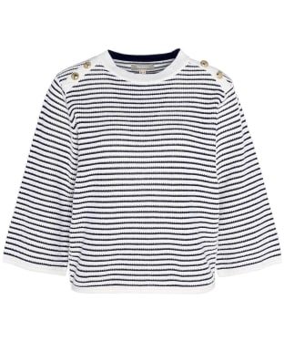 Women's Barbour Macy Knitted Jumper - Antique White Stripe