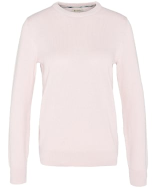 Women's Barbour Lavender Knitted Crew Neck Jumper - Mousse Pink