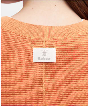 Women's Barbour Bickland Knitted Crew Neck Jumper - Apricot Crush