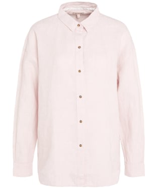 Women's Barbour Hampton Relaxed Fit Linen Shirt - Primrose Pink