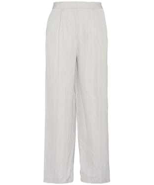 Women's Barbour Celeste Lyocell Linen Blend Trousers - French Oak Stripe