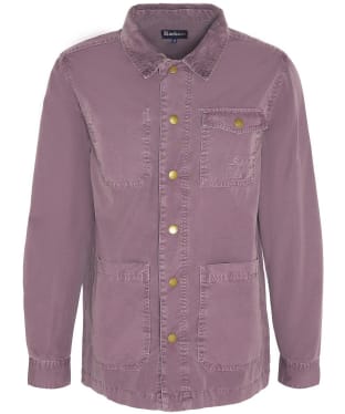 Men's Barbour Grindle Cotton Overshirt - Purple Slate