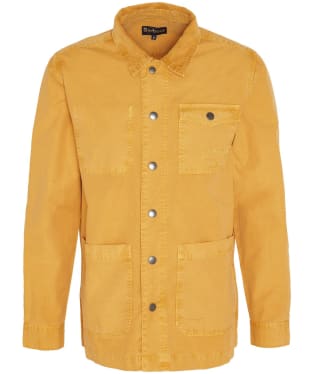 Men's Barbour Grindle Cotton Overshirt - Honey Gold 