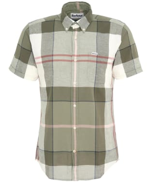 Men's Barbour Douglas S/S Tailored Shirt - Glenmore Olive Tartan