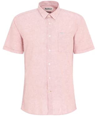 Men's Barbour Nelson S/S Summer Shirt - Pink Clay