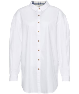 Women's Barbour Catherine Oversized Cotton Shirt - White