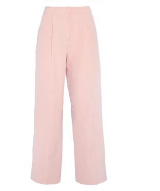 Women's Barbour Vivienne Tailored Linen Blend Trousers - Primrose Pink