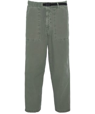 Men's Barbour Grindle Canvas Twill Trousers - Agave Green
