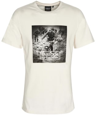 Men's Barbour International Chisel Crew Neck Cotton T-Shirt - Whisper White