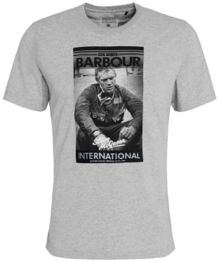 Men's Barbour International Mount Cotton T-Shirt - Grey Marl