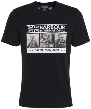 Men's Barbour International Charge Short Sleeve Cotton T-Shirt - Black