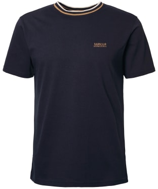 Men's Barbour International Buxton Tipped Cotton T-Shirt - Black