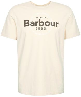 Men's Barbour Bidwell Short Sleeve Cotton Blend T-Shirt - Putty