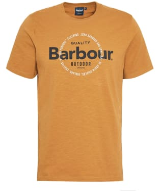Men's Barbour Bidwell Short Sleeve Cotton Blend T-Shirt - Cumin