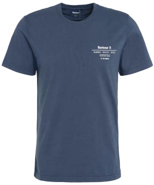 Men's Barbour Hickling Short Sleeve Cotton T-Shirt - Navy