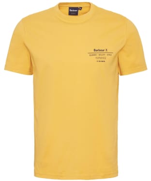 Men's Barbour Hickling Short Sleeve Cotton T-Shirt - Honey Gold 