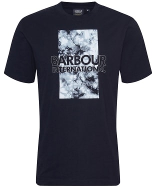 Men's Barbour International Diffused Open Cuff Cotton T-Shirt - Black