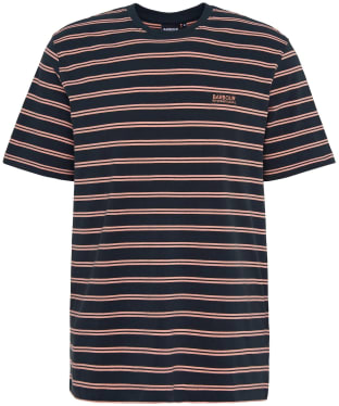 Men's Barbour International Bernie Stripe Cotton T-Shirt - Forest River
