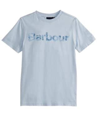 Boy's Barbour Cornwall Short Sleeve Crew Neck Cotton T-Shirt, 10-15yrs - Niagra Mist