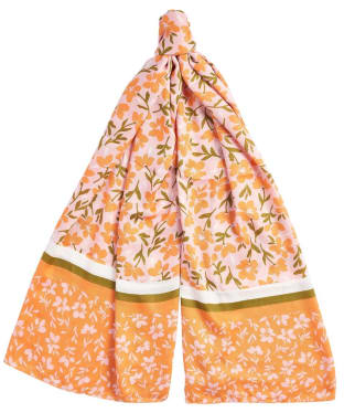 Women's Barbour Kelley Lightweight Printed Scarf - Apricot Crush