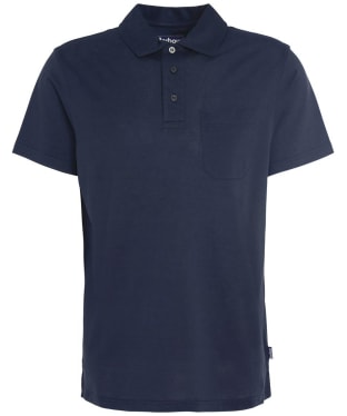Men's Barbour Short Sleeve Mercerised Cotton Polo Shirt - Navy