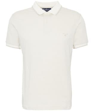 Men's Barbour Powburn Short Sleeve Cotton Polo Shirt - Mist