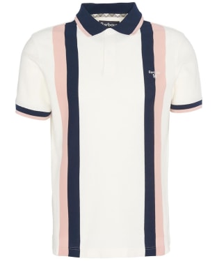 Men's Barbour Howdon Short Sleeve Cotton  Polo Shirt - Whisper White
