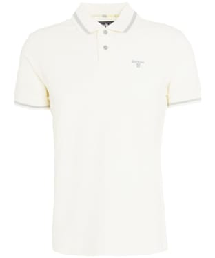 Men's Barbour Newbridge Short Sleeve Cotton  Polo Shirt - Ecru