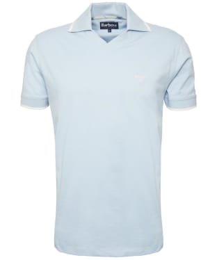 Men's Barbour Northwood Short Sleeve Cotton Polo Shirt - Niagara Mist