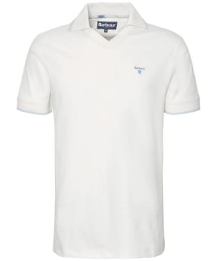 Men's Barbour Northwood Short Sleeve Cotton Polo Shirt - Ecru