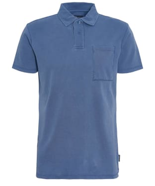 Men's Barbour Worsley Short Sleeve Cotton Polo Shirt - Oceana