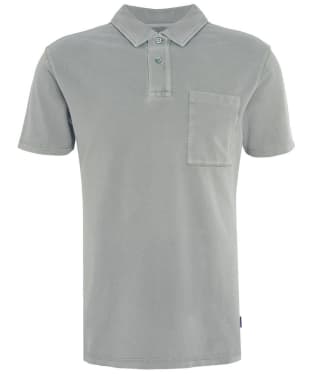 Men's Barbour Worsley Short Sleeve Cotton Polo Shirt - Agave Green