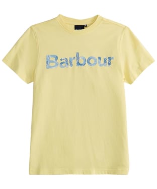 Boy's Barbour Cornwall Short Sleeve Crew Neck Cotton T-Shirt, 6-9yrs - Lemonade