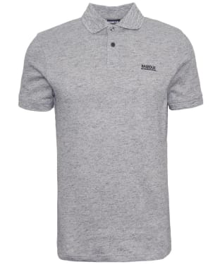 Men's Barbour International Albert Short Sleeve Cotton Polo Shirt - Grey Mix