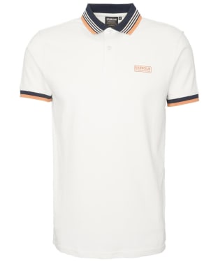 Men's Barbour International Francis Short Sleeve Pique Polo Shirt - Dove Grey