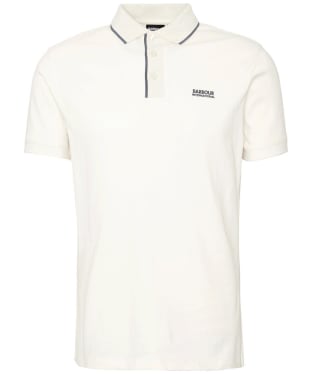 Men's Barbour International Moor Short Sleeve Cotton Polo Shirt - Dove Grey