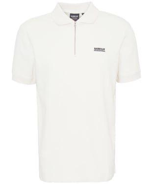 Men's Barbour International Albury Short Sleeve Polo Shirt - Dove Grey