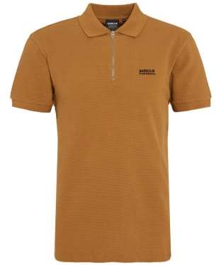 Men's Barbour International Albury Short Sleeve Polo Shirt - Desert