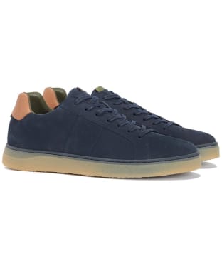 Men's Barbour Reflect Leather Sneakers - Navy