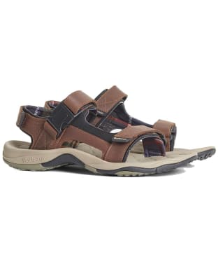 Men's Barbour Pawston Leather Walking Sandals - Brown