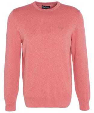Men's Barbour Pima Cotton Crew Neck Sweater - Pink Clay